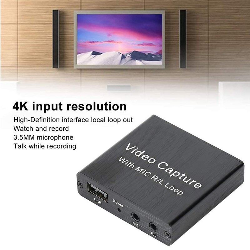 CARYWON Capturadora de Video HDMI, 4K HDMI a USB 3.0