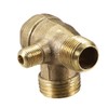 uxcell Air Compressor Check Valve, 3/8Gx1/2GxM10 Male Thread, 3 Way