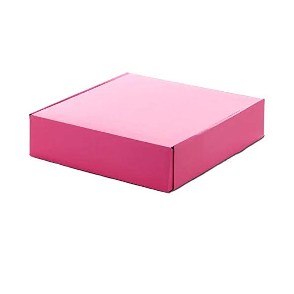 Corrugated Tuck Top Box - Hot Pink - 4" x 4" x 4" - Case of 10