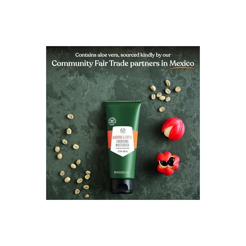 The Body Shop Men's Guarana and Coffee Energizing Moisturizer, 100%