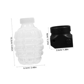 KONTONTY Boys and Girls Toy Bead Subpackage Bottle Pineapple Shape Plastic Storage Sturdy Refill Container for Easy Organization and Display