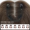 HOLFWALF Hair Toppers for Women Real Human Hair 12Inch Hair
