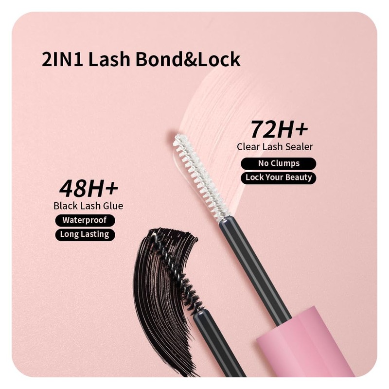 ANNAFRIS Eyelash Extensions, 50D + 60D Eyelash Clusters, D Curl,