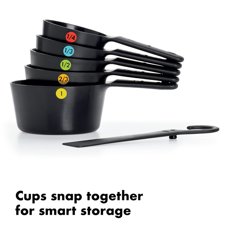 Oxo Measuring Cup Set 6 pcs in Black, 8.89 x