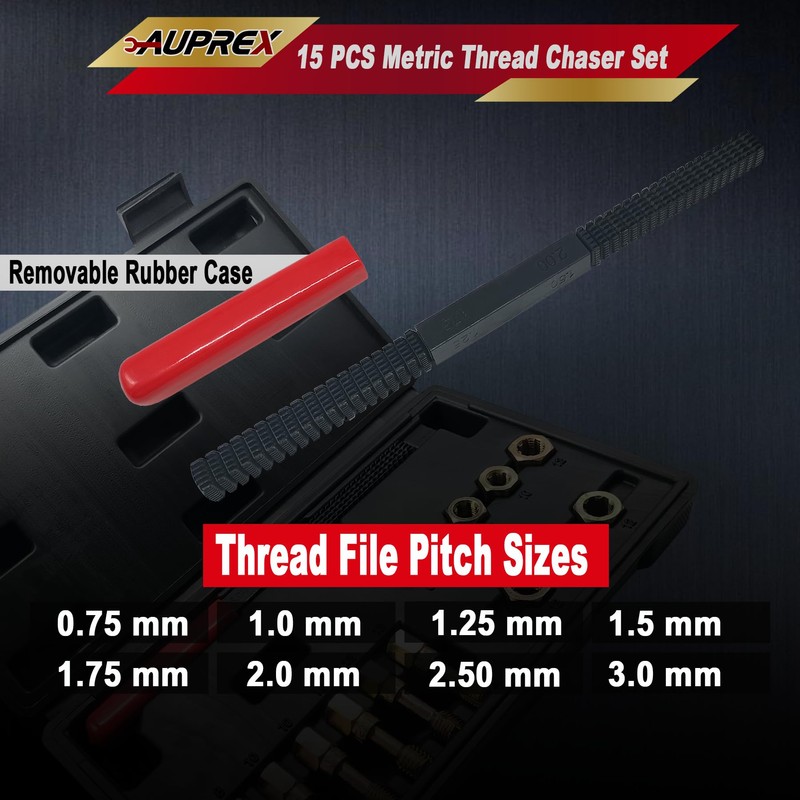 AUPREX 15-Piece Metric Thread Chaser Set – Master Thread Repair