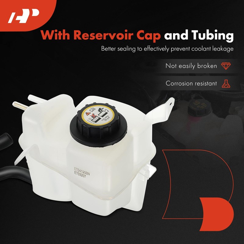A-Premium Front Side Engine Coolant Overflow Recovery Reservoir Tank [with