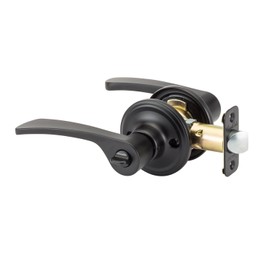 Copper Creek KL2230BC Scandinavian Privacy Kash Non-Handed Lever, Black