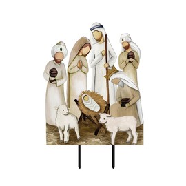 Briarwood Lane Rejoice Nativity Christmas Metal Art 30" x 13"