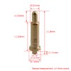 Yibuy 100x Copper and Gold-Plated Double Head Current Pogo Pin