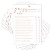 TIRYWT Guess Who? Game Cards, Baby Shower Games Cards, Minimalism
