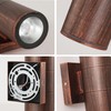 Outdoor Wall Lights 2 Packs, Integrated LED Cylinder Up Down