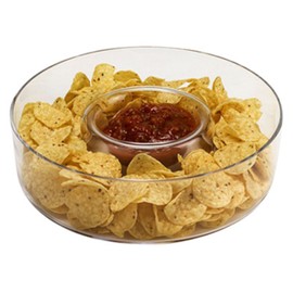 Badash - Manhattan European Mouth Blown One Piece Crystal Chip N Dip 11"