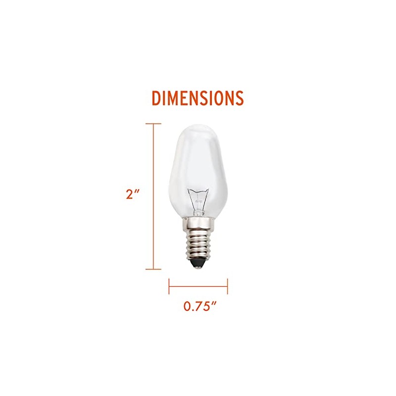 The Body Source Himalayan Salt Lamp Bulb Replacement 2 Pack