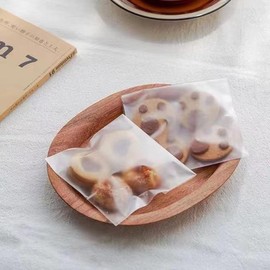 100 Pcs Frosted Semi-Transparent OPP Bags, Suitable for Packaging Cookies, Chocolate, Candy, Desserts, Snack Packs, Bread Bags, Self-Adhesive Bags, Plastic Bags, Gift Bags, Mini OPP Bags, Gift Wrapping Bags (3.1 x 3.9 inches)