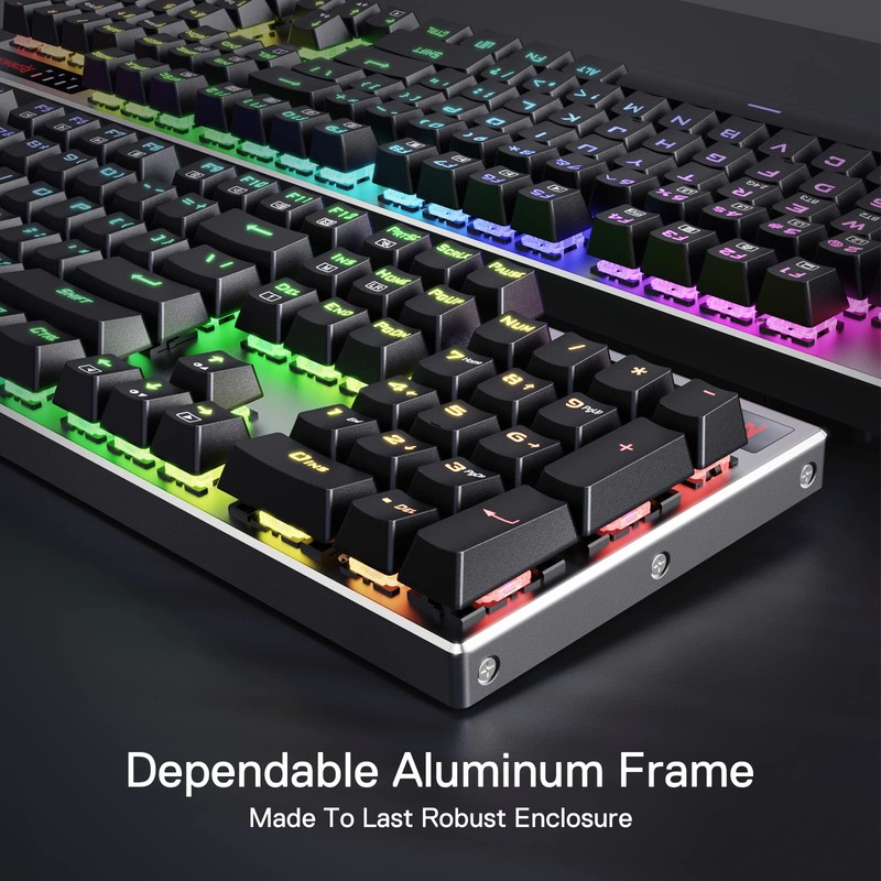 Redragon K556 PRO Upgraded Wireless RGB Gaming Keyboard, BT/2.4Ghz Tri-Mode