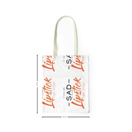 Le Jardin du Lin Bedruckte Einkaufstasche, Tasche, Faltbar, Stofftasche mit Zwei Langen Henkeln, Größe: 34x40 Cm