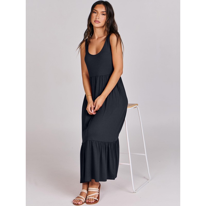 ANRABESS - Vestido de verano para mujer, sin mangas, estilo