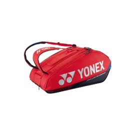 YONEX 9 Pack Tennis Bag (Scarlet), Red