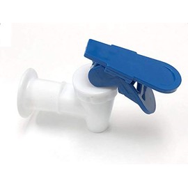 AquaNation BPA Free Food Grade Safe Sunbeam Dispenser Replacement Cooler Faucet Water Bottle Jug Reusable Spigot Spout Leak Proof Water Beverage Lever Pour Valve Water Crock Tap Blue Safety Locked