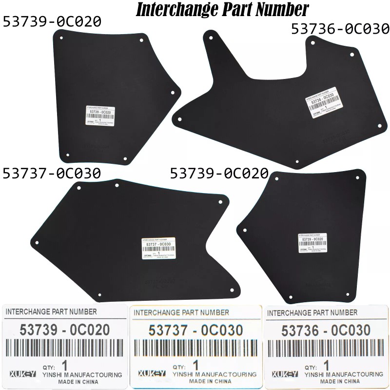 XUKEY Splash Shield For Toyota Tundra 2007-2020 Apron Seal Mud