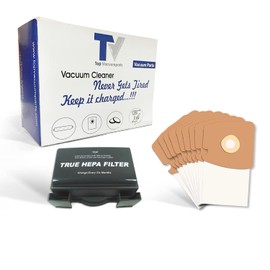 Replacement for Eureka 3670 and 3680 Series Canisters Vacuum 9 Paper Bags W/HF-8 Mighty Mite Hepa Filter 60666B, 60666A