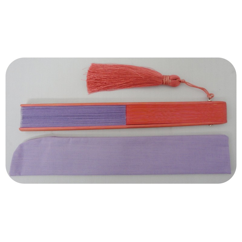 BOUDAI 2-Color Fashion Fan by COLOR Purple x Pink