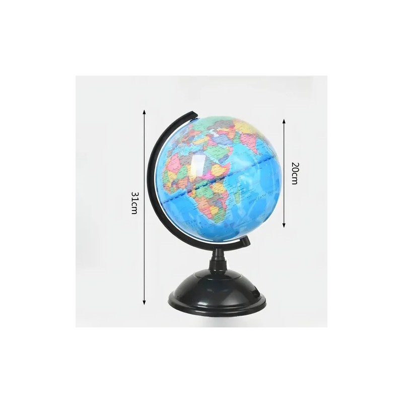 Globo Terráqueo Giratorio Didáctico Español Mapa Mundo 20cm