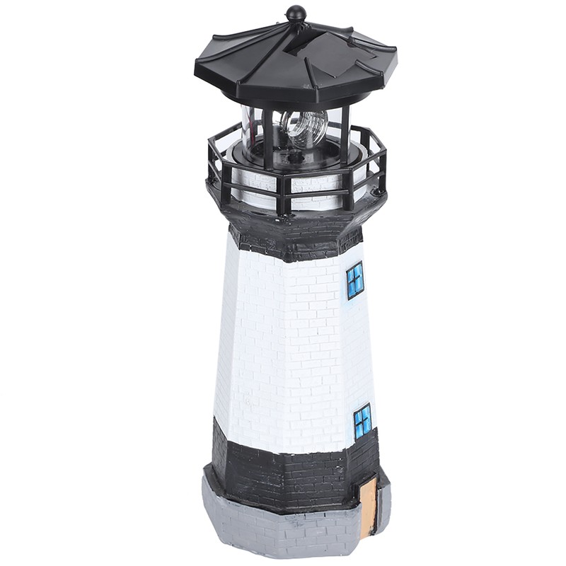 Outdoor Solar Power Rotating LED Light Landscape Lamp Garden Courtyard