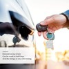 Pack of 2 Metal Key Rings with House, Silver Small
