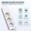 EXTRASTAR Flat Plug Multiple Socket 3-Way Power Strip Flat Plug