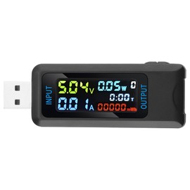 FORIOT USB Tester Multi-Functional Digital Tester DC 4.5-36V 0-8A Current Voltage Meter Power Capacity Tester Supports Multiple Fast Charging Protocols