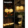PARTPHONER Solar Lights Outdoor Waterproof 12-Pack, Solar Powered Hanging Lantern