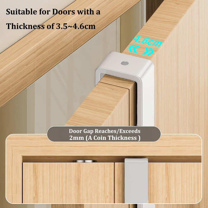 Over The Door Hook, 4 Pack Heavy Duty Over Door