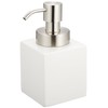 Senko White Cube Soap Bottle (Muss Type), White