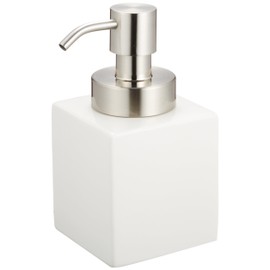 Senko White Cube Soap Bottle (Muss Type), White