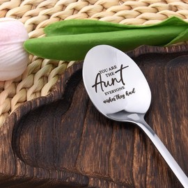 Christmas Xmas Gifts for Aunt Auntie Spoon Gifts for Aunts Aunty Birthday Gifts for Aunt Tea Coffee Lover Gifts for Aunt Retirement Gifts for Aunty Auntie Coffee Spoon Gifts for Aunts
