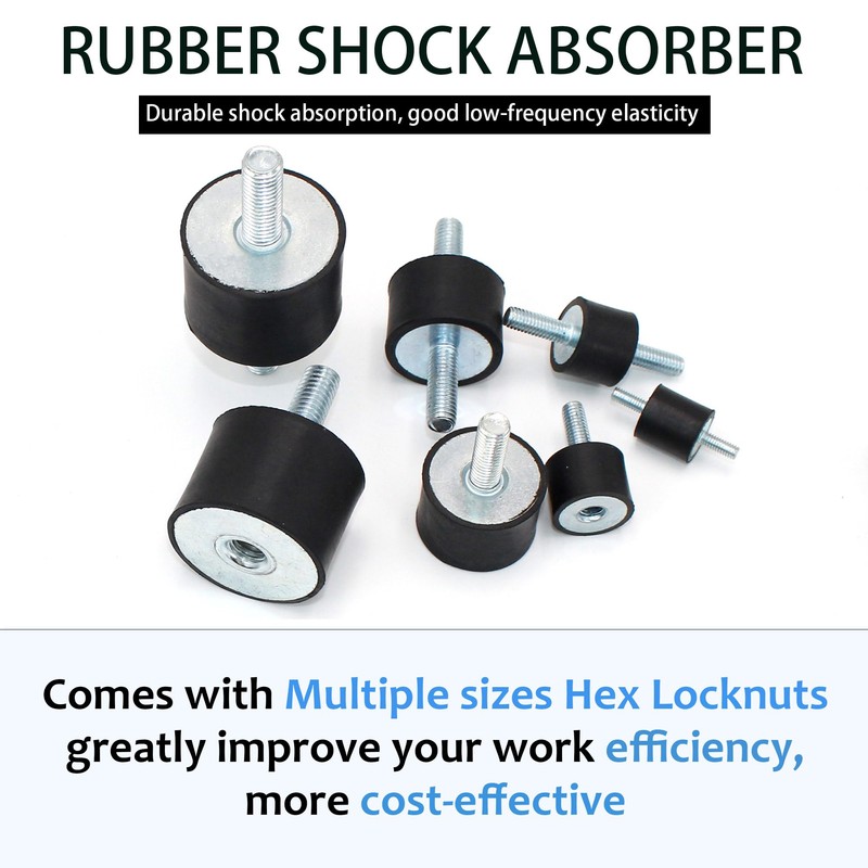 BOPOREAE 4 Pcs M10 40 x 30 mm Rubber Isolator