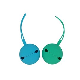 PAPU BABY Estuche Porta Chupón de Silicón. Sostenedor de chupetes, bolsillo para chupetes de silicona apto para lavavajillas. (Azul/Verde)