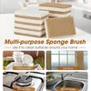 12 Pcs Natural Kitchen Sponge, Plant Based Non Scratch Scrub