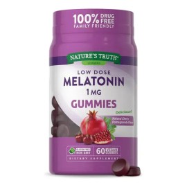 Gomitas de Melatonina 1mg Nature's Truth Veganas Sin Gluten 60 Unid