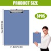 SHUESS Pack of 8 A4 Clipboard, Clipboard Set, Writing Board