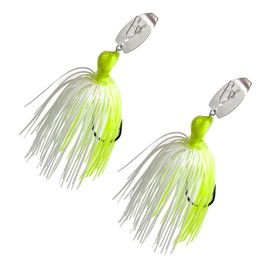 Reaction Tackle Breaker Blade Jig - 1/2oz - Chartreuse White