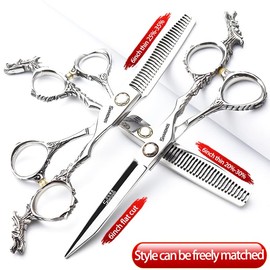 440c Professional Hairdressing Scissors 6 Inches High Hardness Silver