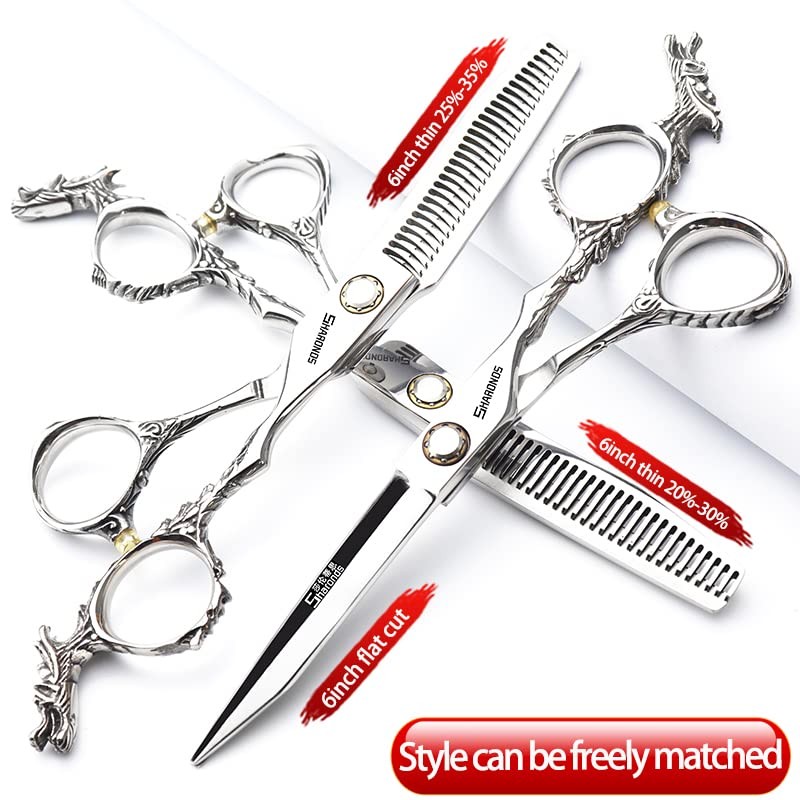 440c Professional Hairdressing Scissors 6 Inches High Hardness Silver