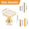 MOROBOR 6PCS Four-Leaf Clover Handle, Creative Cabinet Drawer Pulls Multifunctional