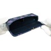 Indenya 8007 Glasses Case, Deer Leather, Misono, Hydrangea Pattern, Navy