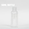 Palm Safe Plastic 50ml Travel Bottles with Flip Cap -