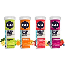 SaltStick Vitassium GU Energy Hydration Electrolyte Drink Tablets, 4-Count (48 Servings), Assorted