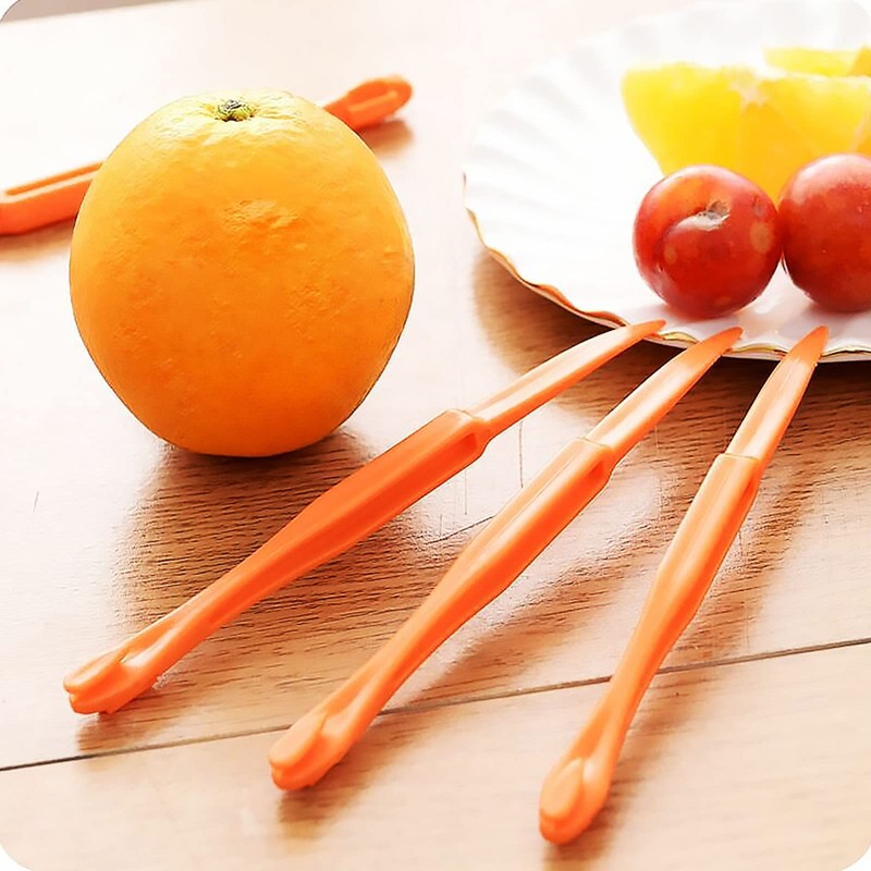 2 Pcs Orange Peeler Tools Citrus Peel Cutter Plastic Easy