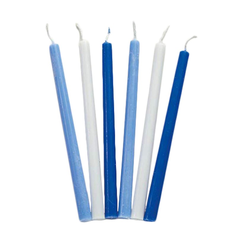 Rite Lite Deluxe Chanukah Candles - Assorted Blue, Light Blue